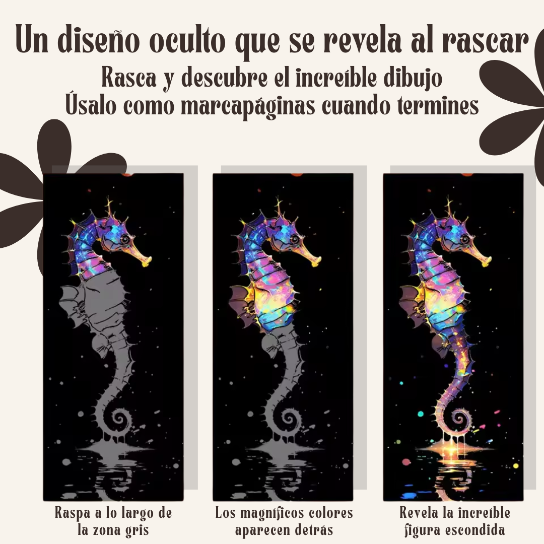 Marcapáginas de Arte para Rascar