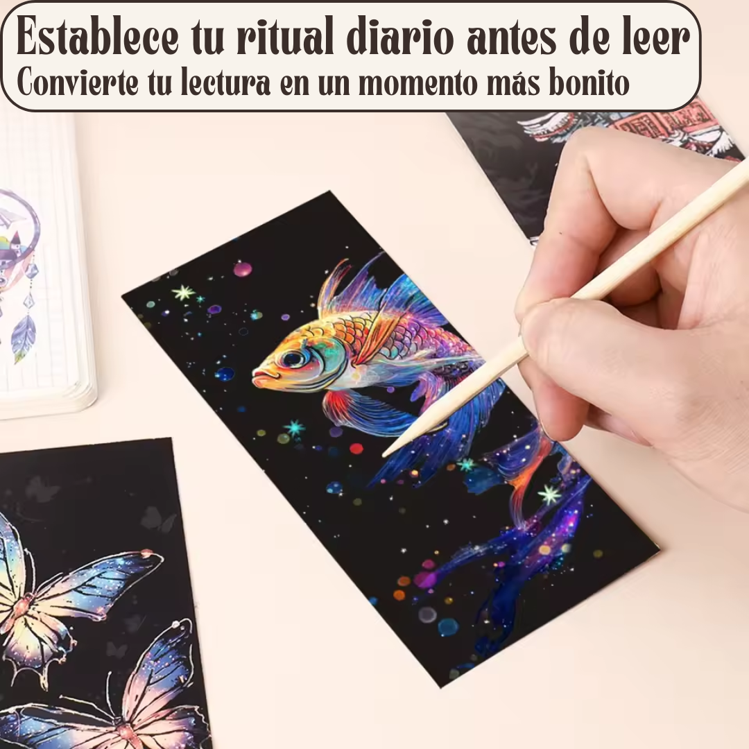 Marcapáginas de Arte para Rascar