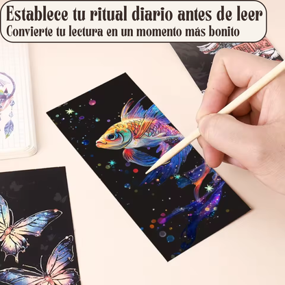 Marcapáginas de Arte para Rascar